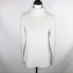 Anthropologie Akini Ribbed Mock Turtleneck Sweater